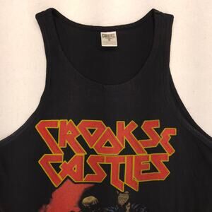 Crooks & Castles Sleeveless Graphic Tank Top Shirt Mens Size Medium M Black